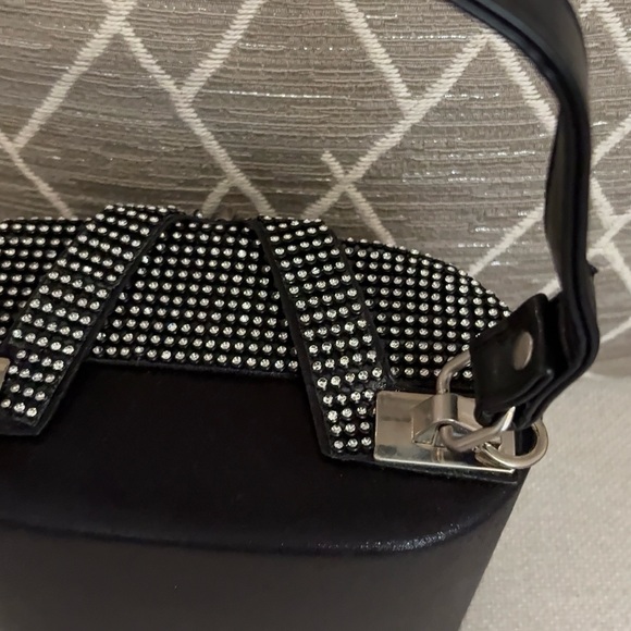 Black and Silver Studded Handbag - Picture 8 of 12
